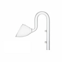 Glass Lily Pipe Highly Transparent Glass Lily Pipe Set Perfectly Transparent