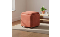 5 Pieces Stackable Nesting Stool Set Multifunctional Stackable Cube Stool Set 5 in 1 Nesting Ottoman Sturdy Frame for Apartment