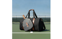 Spacious Pickleball Bag with Paddle Cover Large Capacity Pickleball Duffel Bag Structured Detachable for Tennis Players