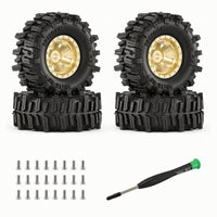 4 Pieces RC Wheel and Tire Assemblies Wheel and Tire Set Heavy-Duty for Trail Riding