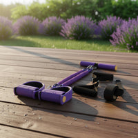 Sit-up Pull Rope Multifunctional Elastic Pull Rope with Foot Pedals Multifunction Pedal Resistance Band for Beginners, Stretching Enthusiasts, Travel