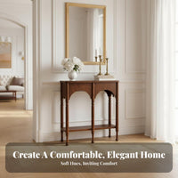 Minimalist Design Narrow Two-Shelf Entryway Table Space-Saving 2-Tier sideboard Table adaptable Use Hallway Stand Sturdy and long-lasting for homeowners, Apartment Dwellers, Interior Designers, Living Room, Behind Sofa, Office, Bedroom