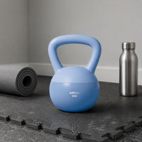 Easy Grip Soft Kettlebell Floor Friendly Quiet Kettlebell Flat Bottom Strength Training Equipment for Home Workout