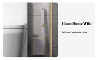 Toilet Brush Set Hygienic Wall Mounted Toilet Scrubber Kit Hands Disposal