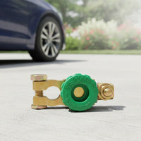 Battery Disconnect Switch Clamp-Style Battery Switch with Rotary Knob Parasitic Drain Mitigation 12v-24v Compatible