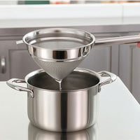 Conical Mesh Strainer Stainless Steel Conical Strainer Sieve Heavy Duty Kitchen Tool Sturdy for Chefs, Home Cooking