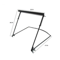 Sturdy Metal Frame Hands-Unrestricted Harmonica Holder Comfortable Fit Mouth Organ Holder Instrument Mount for Live Performance, Practice