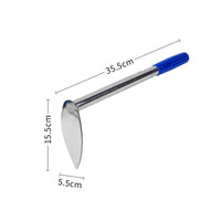 Stainless Metal Hand Hoe 2 in 1 3 Prong Cultivator Easy to Clean Garden Tool for Flower Bed, Digging Soil