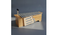 Metallophone Diatonic Glockenspiel Compact Xylophone with Metal Strips for Kids