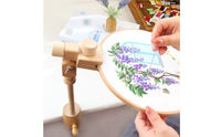 Embroidery Hoop Stand Table Clamp Adjustable Cross Stitching Stand Rotating Embroidery Hoop Holder for Stitchers