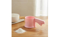Semi-Automatic Flour Sifter Container Food Grade Material Handheld Container Sifter Powdered Sweetener Dispenser Long-Lasting