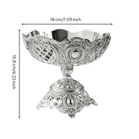 Pedestal Serving Bowl Vintage-Vintage-Look Dessert Stand Polished Tableware for Tea Service