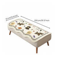 All-Season Shoe Bench Cushion Thickened Entryway Bench Cover Machine Washable for Children, Hallway, Living Room, Bedroom