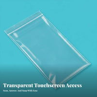 20 Waterproof Phone Bag Self-Sealing Waterproof Mobile Protector Oil-Resistant Mobile Accessory for Delivery Drivers, Smartphone Users, Rainy Days