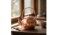 Hammered Copper Tea Kettle Traditional Copper Tea Kettle Handmade Hammered Teapot for Kitchen Display