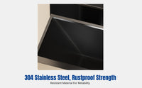 304 Stainless Steel Niche Trash Can, Built-in Tissue Box, Bathroom Wall Niche, Customizable, Modern Minimalist Design
