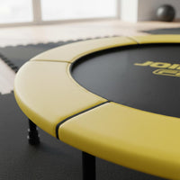 Compact Size Mini Trampoline Low Low-Stress Workout Exercise Trampoline Stable Frame Small Fitness Rebounder Heavy Duty Springs for Adults