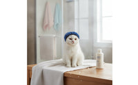 Padded Pet Hood with Wide Opening Pull-on Dog Noise Cancelling Ear Muffs Stretchy Pet Ear Cover Sound Dampening for Cats, Dogs, Pets, Bathing, Swimming, Grooming