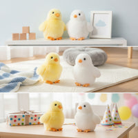 Yellow Chick Stuffed Toy Downy Chick Stuffed Toy Cute Cuddly for Children, Nursery, Shelf
