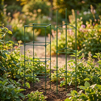 Garden Trellis for Climbing Plants Outdoor, Square POLYPROPYLENE Garden Stakes and Plant Support, Adjustable Tomato and Sweet Pea Plant Stakes