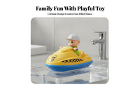 No Batteries Needed Wind-up Jet Ski Toy Child-Sized Design Clockwork Jet Ski Rounded Edges for Toddlers, Babies, Bathtub, Bathroom, Pool