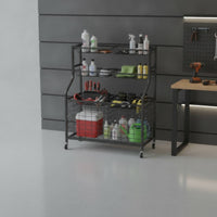 Rolling Sports Ball Storage Cart Easy Access for Gym, Coaches