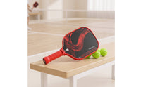 Pickleball Paddle 16mm Pickleball Paddle Set with Balls Carbon Fiber Perforated Grip Sporting Goods Anti-Slip for Players