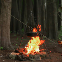 Campfire Tripod Portable Camping Pot Stand Stainless Steel Campfire Cooking Stand for Picnic