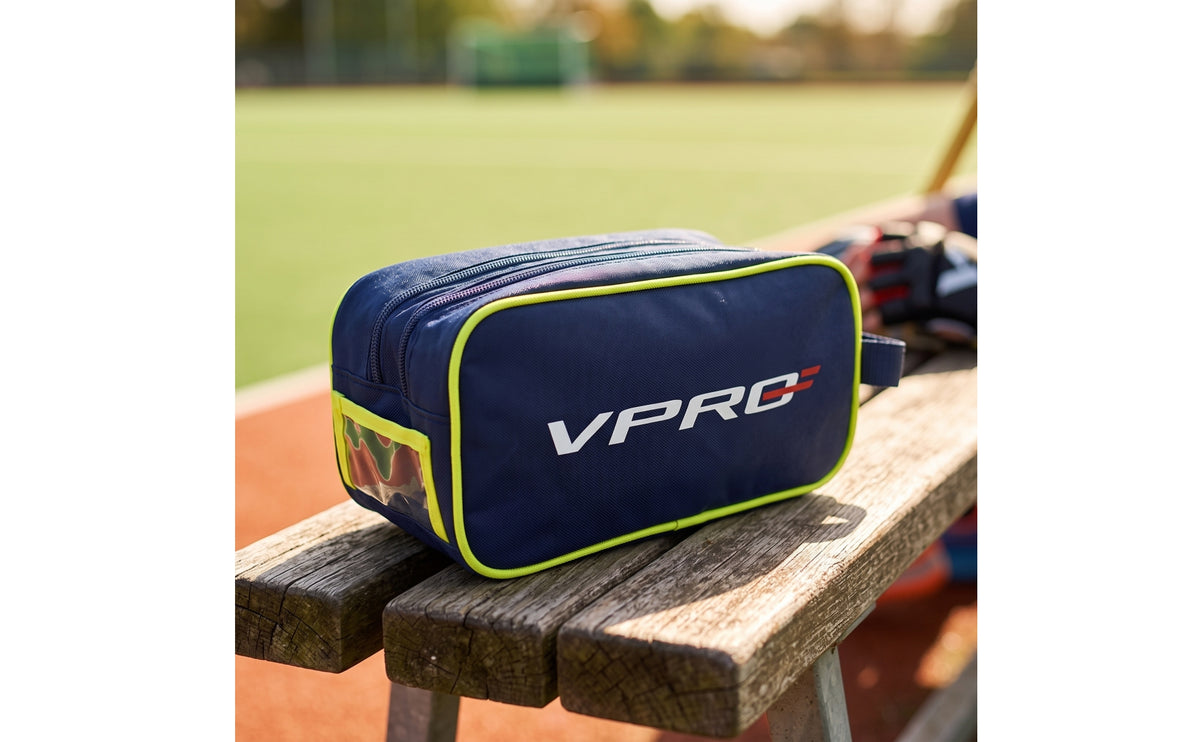 Lightweight Hockey Accessory Bag Sturdy Accessory Bag with Label Pocket Organized Zippered Gear Pouch Versatile for Locker Room