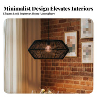 Woven Paper Rope Lampshade High-End Feel Paper Rope Lamp Shade Woven Lamp Shade Creates Warm Ambiance Rustic Ceiling Lamp Cover