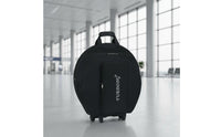 Wheeled 22 Inch Cymbal Bag Portable Rolling Cymbal Bag Easy to Storage Gear Music Gear Heavy-Duty for Drummers, Travel, Stage