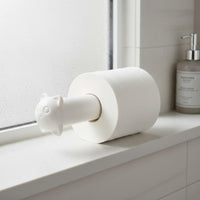 No-Drill Installation Cat Toilet Paper Holder Space-Saving Design Retractable Cat Tissue Holder for Children, Kitchen