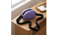 Scuba Material Kids Camera Bag Zippered Neck Lanyard Soft Cloth Neck Strap Bag Compact for Children