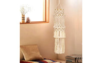 Handmade Macrame Lampshade Bohemian Tassel Lampshade Fringe Boho Light Cover Handwoven for Reading Corner
