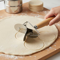 Manual Dumpling Cutter Stainless Steel Dumpling Pastry Cutter Smooth Edge Round Pastry Form