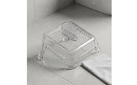 Under-Desk Footrest Textured Under Desk Footrest Ergonomic Foot Rest Rectangular Home Office Support Rounded Corners