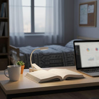 USB Rechargeable Book Light Portable Home Lighting Stepless Dimming for Students