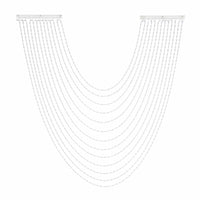 Acrylic Bead Chain Drape Decorative Beaded Curtain with Sequins Versatile Hanging Backdrop for Banquet
