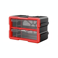 Transparent Drawers Multi-Compartment Parts Organizer Stackable Design Multi-Drawer Chest Large Capacity Workshop Storage Heavy Duty for DIY Enthusiasts, Professionals, Garage, Craft Room, Classroom, Playroom