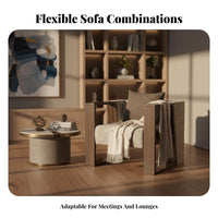 Modern Design Sofa, Armchair and Coffee Table Combo Minimalist design Multi-Person Settee sturdy Construction Reception Seating Soft Upholstery for Office Managers, Business Owners, Interior Designers, Waiting Room