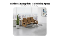 3 Pieces Complete Set 3-Piece Couch and Table Combo Business design Office Furnishing space-saving Reception Seating Modern Design for business leaders, Interior Designers, Hotel Managers, Waiting Room