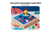 Educational Fishing Toy Develops Manual Skills Fishing Game Great Gift Wooden Sea Creature Activity Set Promotes Hand-Eye Coordination for Toddlers, Preschoolers, Preschool, Daycare