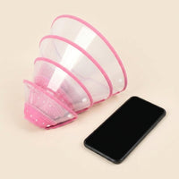 Pet Cone for Dogs and Cats, Transparent Rigid Dog and Cat Cone, Pet Recovery Tool to Prevent Licking After Surgery