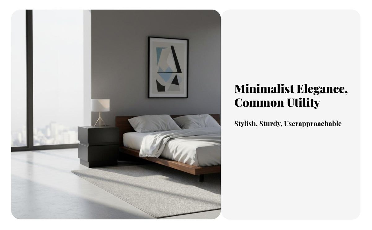 Space-Saving Minimalist Block Table Long-Lasting Construction Nightstand Strong Load-Bearing Bedroom Furnishing Scratch-Resistant for Design Enthusiasts, Apartment Dwellers, Homeowners, Hotel, Small Areas, Living Room, Hallway