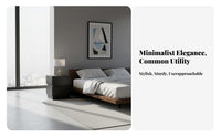 Space-Saving Minimalist Block Table Long-Lasting Construction Nightstand Strong Load-Bearing Bedroom Furnishing Scratch-Resistant for Design Enthusiasts, Apartment Dwellers, Homeowners, Hotel, Small Areas, Living Room, Hallway