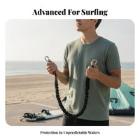 Coiled Wave Leash 100 Cm Kite Wave Leash Surfboard Leg Rope Tangleunrestricted for Surfing