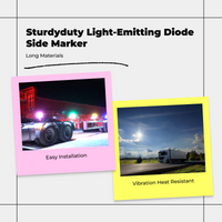 COB Side Marker Light, 24V Waterproof LED Turn Signal
