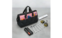 Large Capacity Multi-Pocket Tool Organizer Wear-Resistant Heavy Duty Tool Bag for Electricians, Construction Workers, Carpenters, Job Site