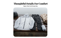 Lightweight Raincoat Set Breathable Two-Piece Rain Suit Portable 2 Piece Waterproof Suit for Cyclists, Hikers, Biking, Camping, Rainy Days