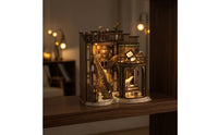 Bookshop Miniature Kit with Bookstore DIY Bookshop Miniature Kit with Illuminated for Bookshelf